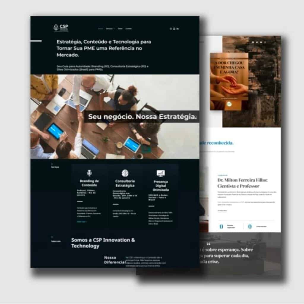 Especialista em Desenvolvimento de Sites para PMEs - CSP Innovation